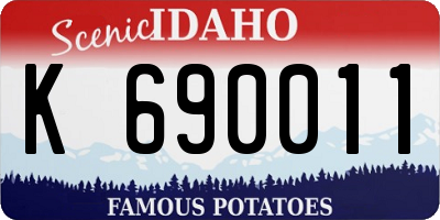 ID license plate K690011