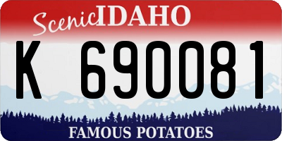 ID license plate K690081