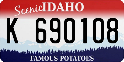 ID license plate K690108