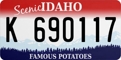 ID license plate K690117