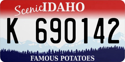 ID license plate K690142