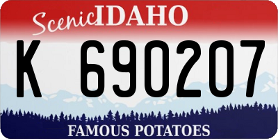 ID license plate K690207