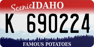 ID license plate K690224