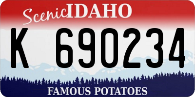 ID license plate K690234