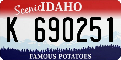 ID license plate K690251