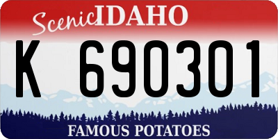 ID license plate K690301
