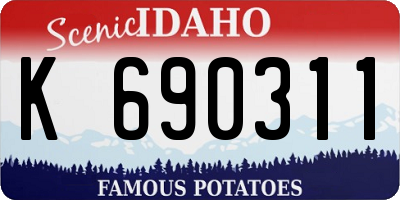 ID license plate K690311