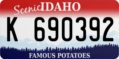 ID license plate K690392