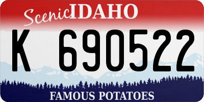 ID license plate K690522