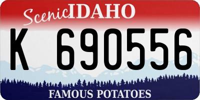 ID license plate K690556