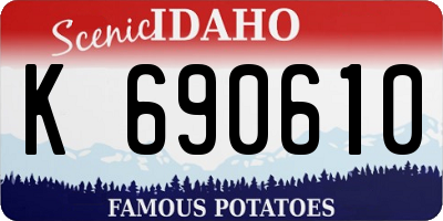 ID license plate K690610