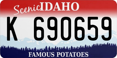 ID license plate K690659