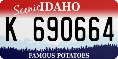 ID license plate K690664