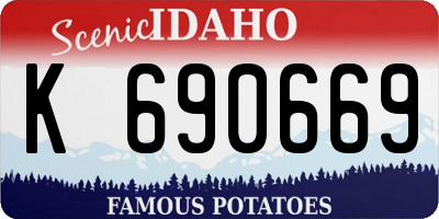 ID license plate K690669