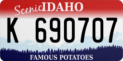 ID license plate K690707