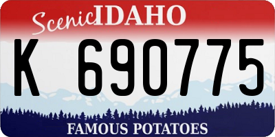ID license plate K690775