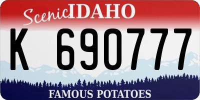ID license plate K690777