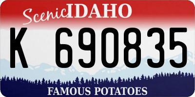 ID license plate K690835