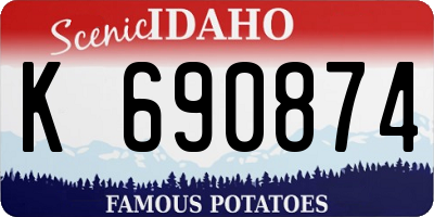 ID license plate K690874