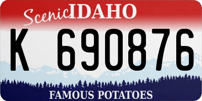 ID license plate K690876