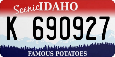 ID license plate K690927