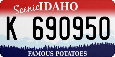 ID license plate K690950