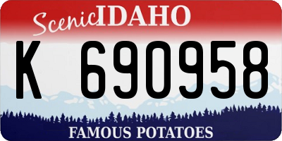 ID license plate K690958
