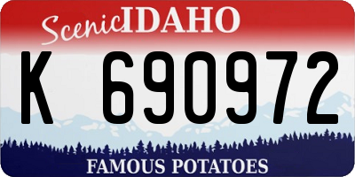 ID license plate K690972