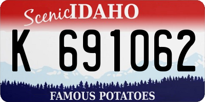 ID license plate K691062
