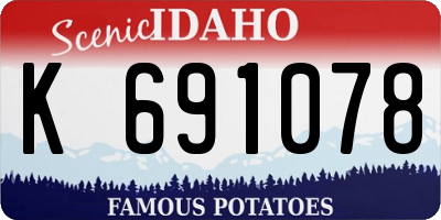 ID license plate K691078
