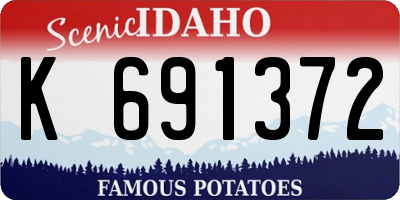 ID license plate K691372