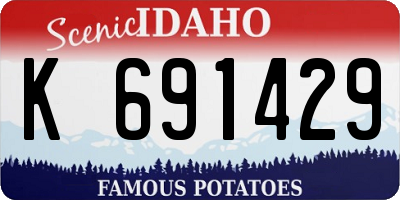 ID license plate K691429