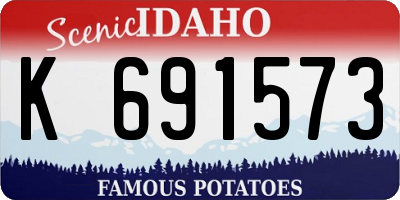 ID license plate K691573