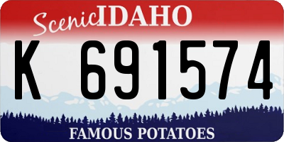 ID license plate K691574