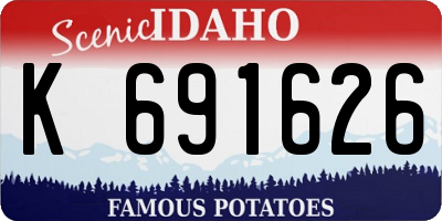 ID license plate K691626