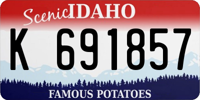ID license plate K691857