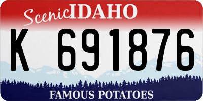 ID license plate K691876