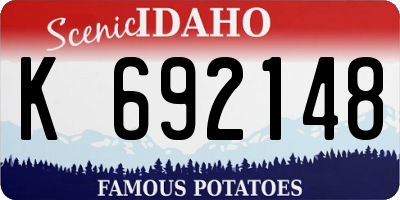 ID license plate K692148