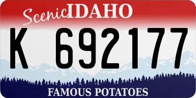 ID license plate K692177