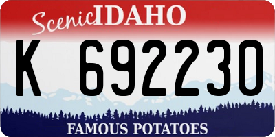 ID license plate K692230