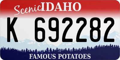 ID license plate K692282