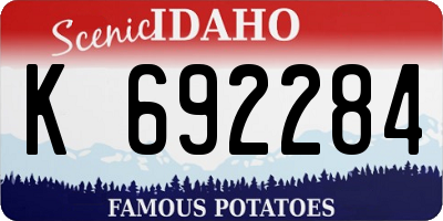 ID license plate K692284
