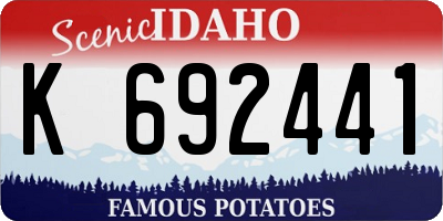 ID license plate K692441
