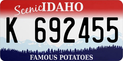 ID license plate K692455
