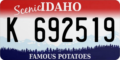 ID license plate K692519