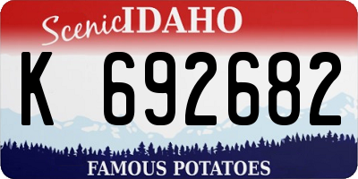 ID license plate K692682