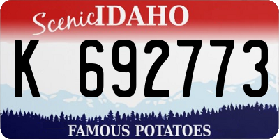 ID license plate K692773