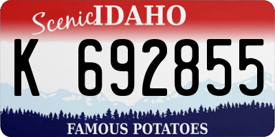 ID license plate K692855