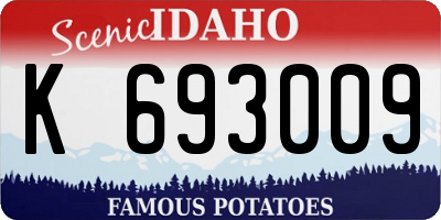 ID license plate K693009