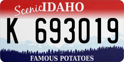 ID license plate K693019